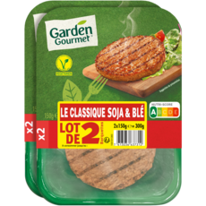 HERTA Le bon végétal steak de soja et de blé 2x2 pièces 2x150g