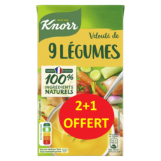 KNORR Velouté de 9 légumes 2+1 offert 3l