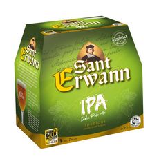 SANT ERWANN Bière blonde IPA 7% bouteilles 6x25cl