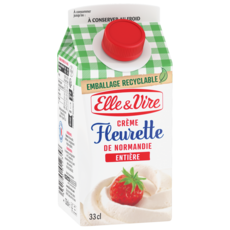 ELLE & VIRE Crème fleurette entière 31%MG 33cl