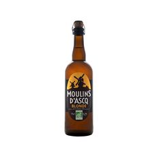 MOULINS D'ASCQ Bière blonde artisanale des Flandres bio 6,2% 75cl
