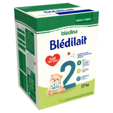 BLEDINA Blédilait 2 lait 2ème âge en poudre dès 6 mois 2 sachets + 1 mesurette 1,2kg