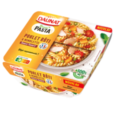 DAUNAT Pause pasta poulet rôti et mimolette sauce yaourt 1 personne 280g