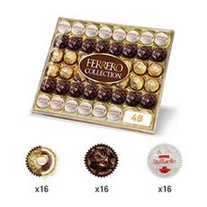 FERRERO Collection Assortiment de chocolats 3 recettes 48 pièces 518g