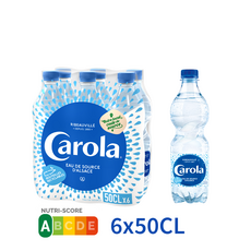 CAROLA Eau minérale naturelle plate bouteilles 6x50cl