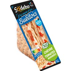 SODEBO Sandwich Suédois chèvre et tomates marinées 135g