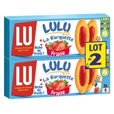 LU Lulu barquettes à la fraise Lot de 2 2x120g