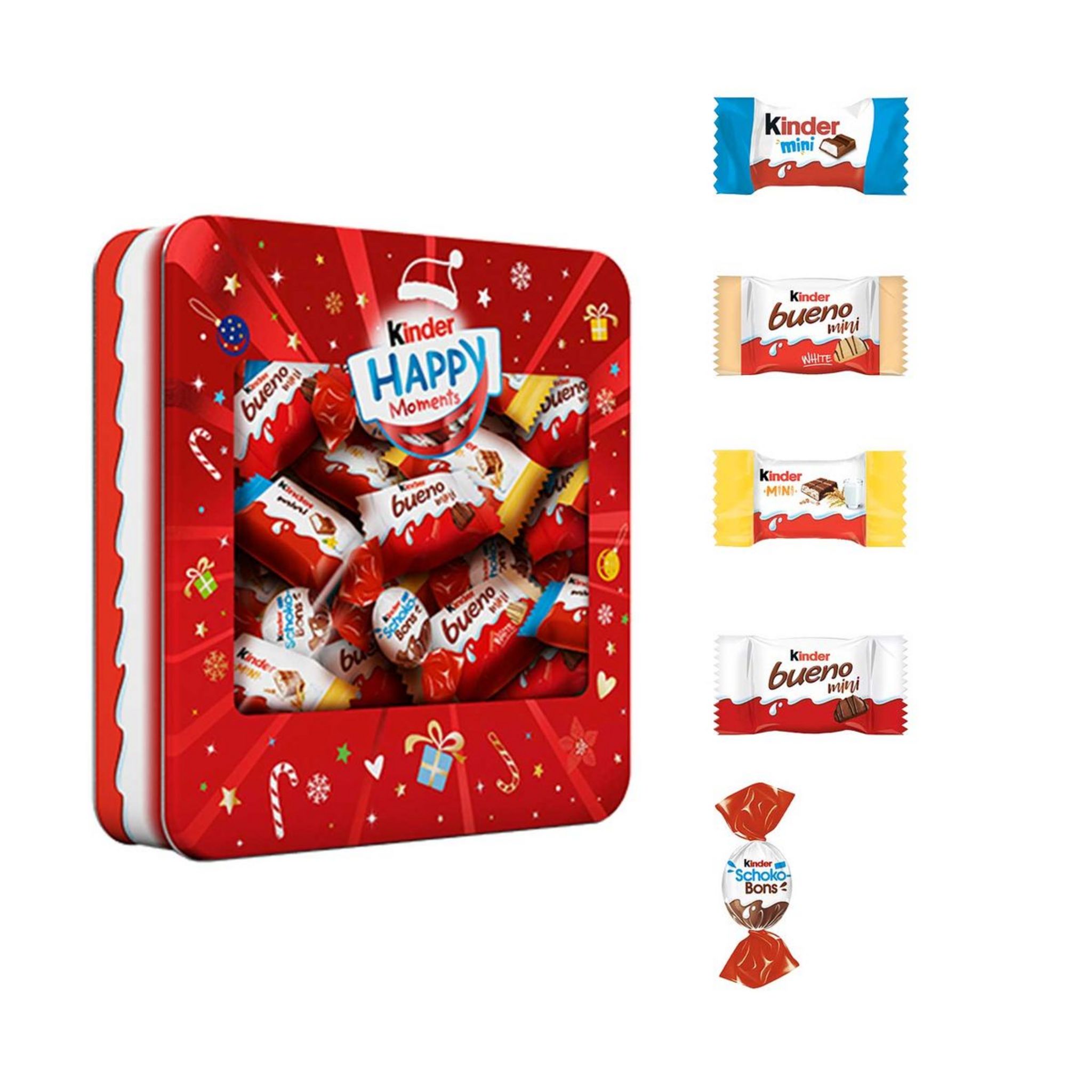 KINDER Happy Moments Assortiment gaufrettes et barre céréalière au