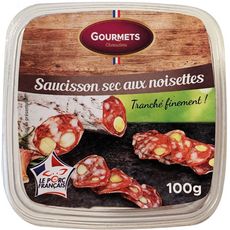 GOURMETS CHARCUTIERS Saucisson sec aux noisettes 100g