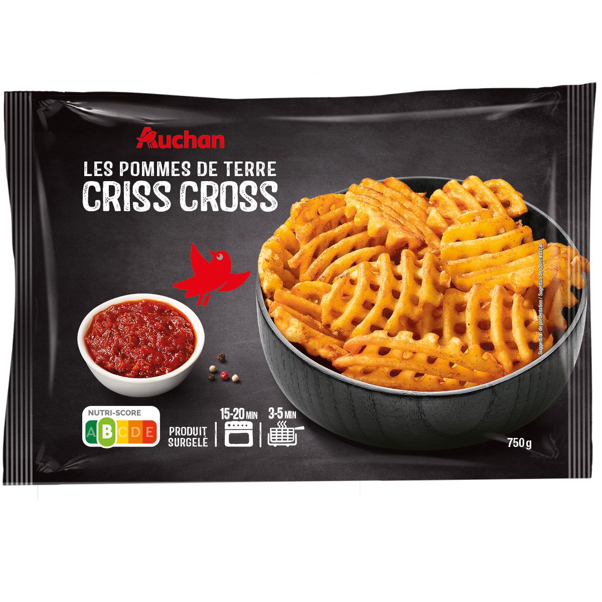 Auchan pommes de terre criss cross 750g pas cher auchan fr