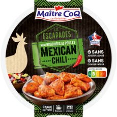 MAITRE COQ Les Escapades Mini bouchées de poulet mexicain chili 180g
