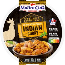 MAITRE COQ Les Escapades Mini bouchées de poulet Indian curry 180g