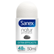 SANEX Natur protect Déodorant bille femme 48h extra-efficacité à la pierre d'alun 50ml
