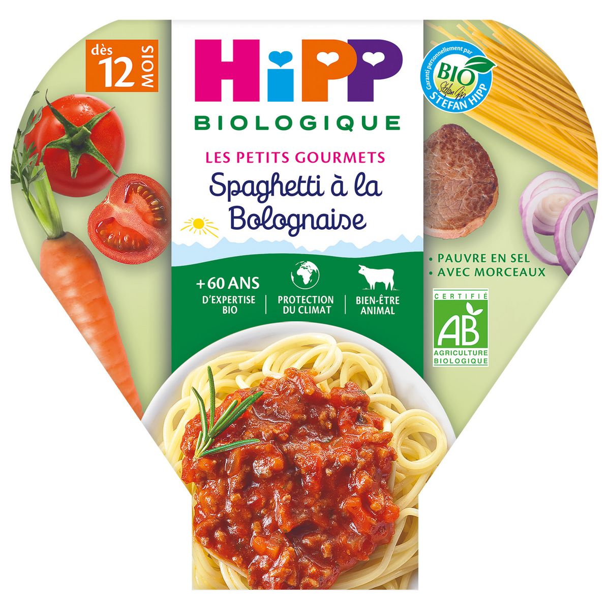 Hipp Assiette Spaghetti A La Bolognaise Bio Des 12 Mois 230g Pas Cher A Prix Auchan