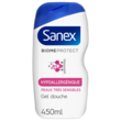 SANEX Gel douche biome protect dermo hypoallergénique peaux très sensibles 450ml