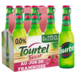 TOURTEL Bière Twist sans alcool 0,0% aromatisée à la framboise bouteilles 6x27,5cl