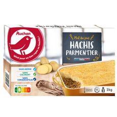 AUCHAN Hachis parmentier 4 portions 1kg