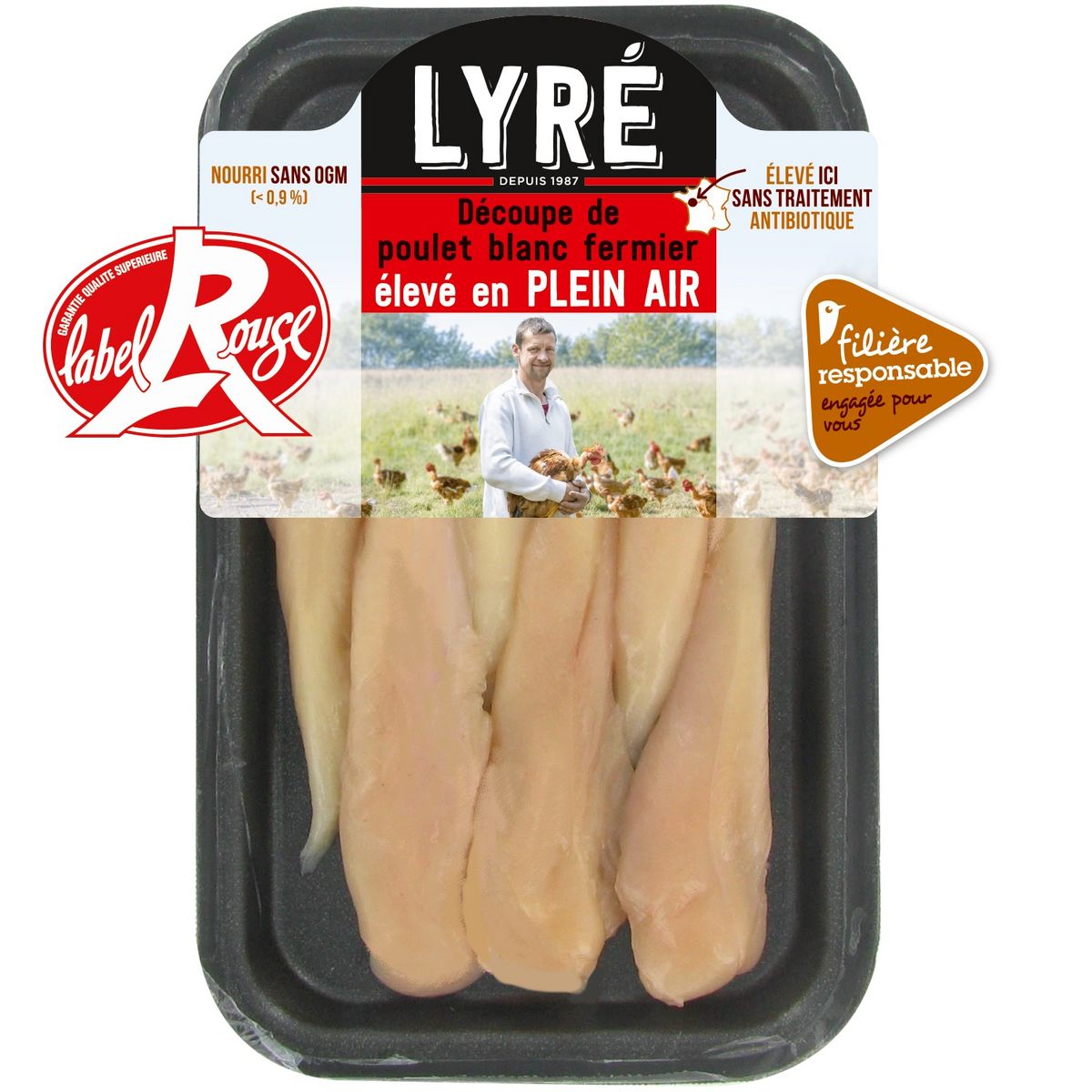 LYRE Aiguillettes De Poulet Blanc Fermier Label Rouge Cultivons Le Bon ...