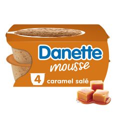 DANETTE Mousse caramel salé 4x60g