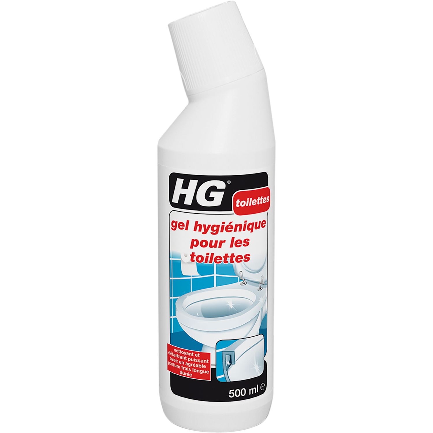 HG Gel nettoyant surpuissant pour les toilettes 500ml pas cher 