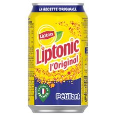 LIPTON Liptonic boisson gazeuse à base de thé boîte 33cl