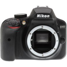 NIKON Appareil Photo Reflex - D3400 - Noir + Objectif 18-55 mm + Objectif 55-200 mm + Sac Photo + Carte SD 8Go