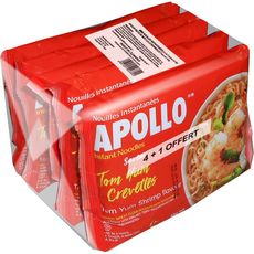 APOLLO Nouille asiatiques saveur crevettes 4+1 offert 425g