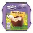 MILKA Œuf coque chocolat au lait fourré crème confiseur 4 pièces  136g