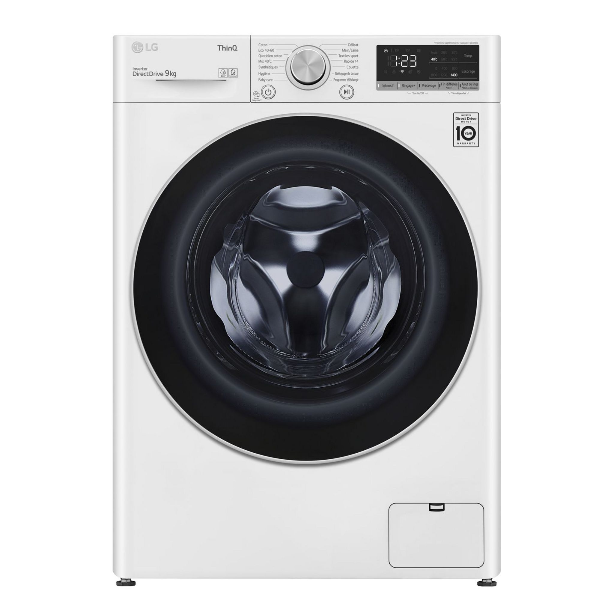 QILIVE Lave linge hublot Q.6855 600082843, 10 kg, 1400 T/min pas