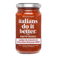 ITALIANS DO IT BETTER Sauce pesto rosso pulpe de tomates et pecorino romano DOP 180g