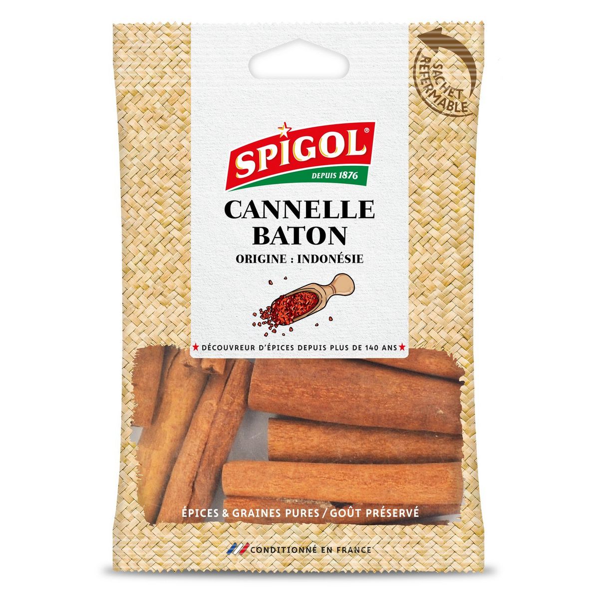 Cannelle bâton 12g, Epices, poivres