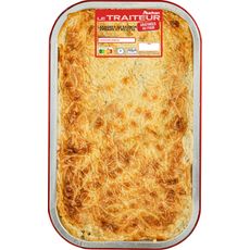 AUCHAN LE TRAITEUR Lasagnes au saumon épinards et ricotta gratinées au four 3 portions 1kg