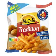 MC CAIN Tradition frites 7-8 personnes 2,47kg