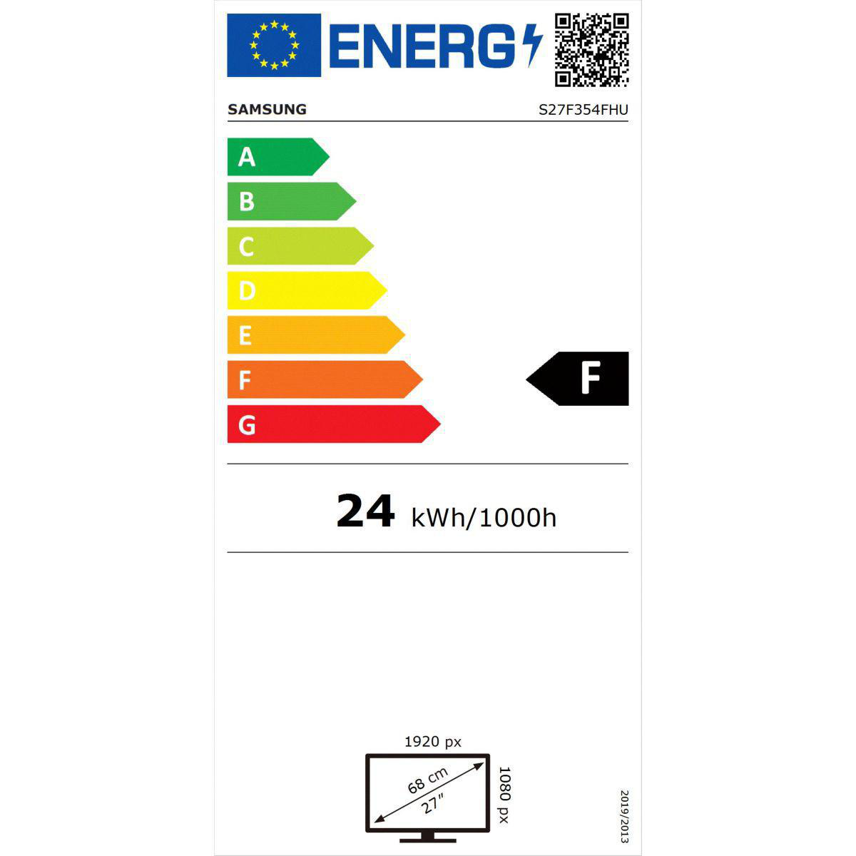 SAMSUNG Ecran PC LS27F354FHUXEN 27 pouces Noir pas cher 