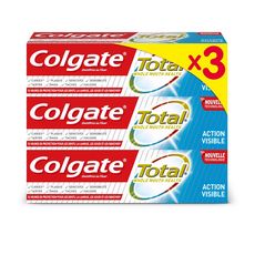 COLGATE Total Dentifrice action visible 3x75ml