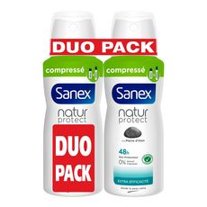 SANEX Natur Protect Déodorant spray compressé 48h 2x100ml