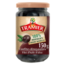TRAMIER Olives noires confites et dénoyautées  150g