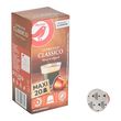 AUCHAN Capsules de café espresso classique intensité 8 compatibles Nespresso 20 capsules 104g