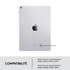 LOGITECH ÉTUI CLAVIER FOLIO TOUCH pour iPad Pro 11 pouces (1re, 2e et 3e générations) GRIS