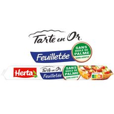 HERTA Tarte en Or pâte feuilletée sans huile de palme sans additif 230g