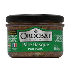 OROCBAT Pâté Basque pur porc 180g