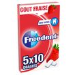 FREEDENT Chewing-gums sans sucres menthe fraise 5x10 dragées 70g