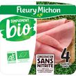 FLEURY MICHON Jambon Simplement Bio sans nitrite  4 tranches 120g