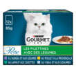 GOURMET Perle sachets repas pâtée en sauce viandes légumes pour chat 12x85g