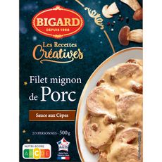 BIGARD Filet mignon de porc sauce aux cèpes 2/3 parts 500g