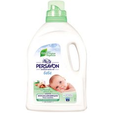 PERSAVON Bébé Lessive liquide hypoallergéniques à l'amande douce bio 30 lavages 1.5l
