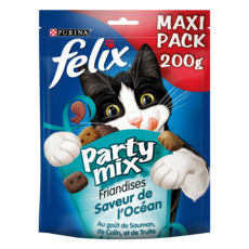 FELIX Friandises party mix au samon colin truite pour chat 200g