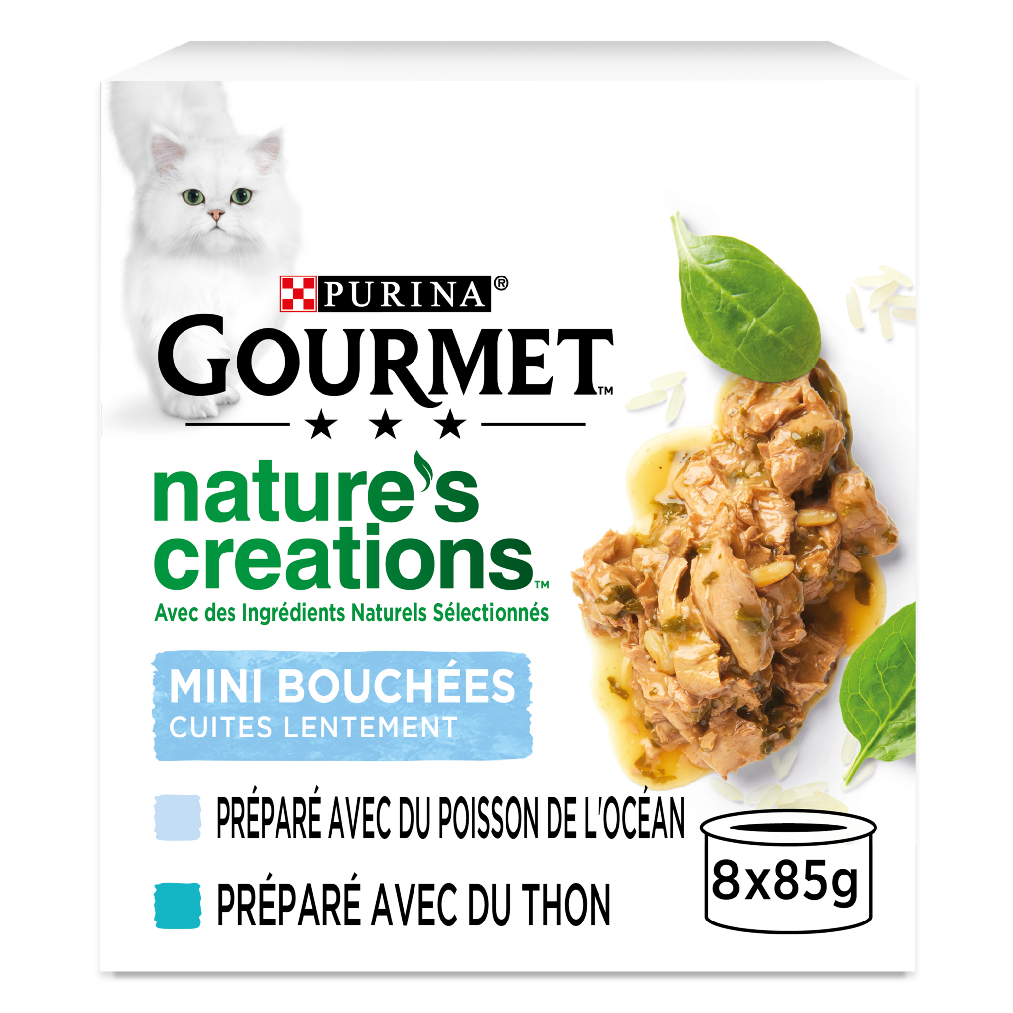 Gourmet - Ptée pour Chats Mon Petit Poissons, Les 48 Sachets, 6 x