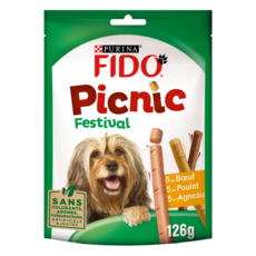 FIDO Friandises picnic boeuf poulet agneau pour chien 126g