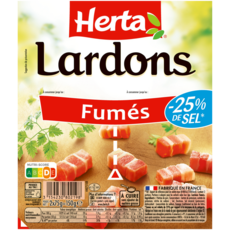 HERTA Lardons -25% sel 2x75g